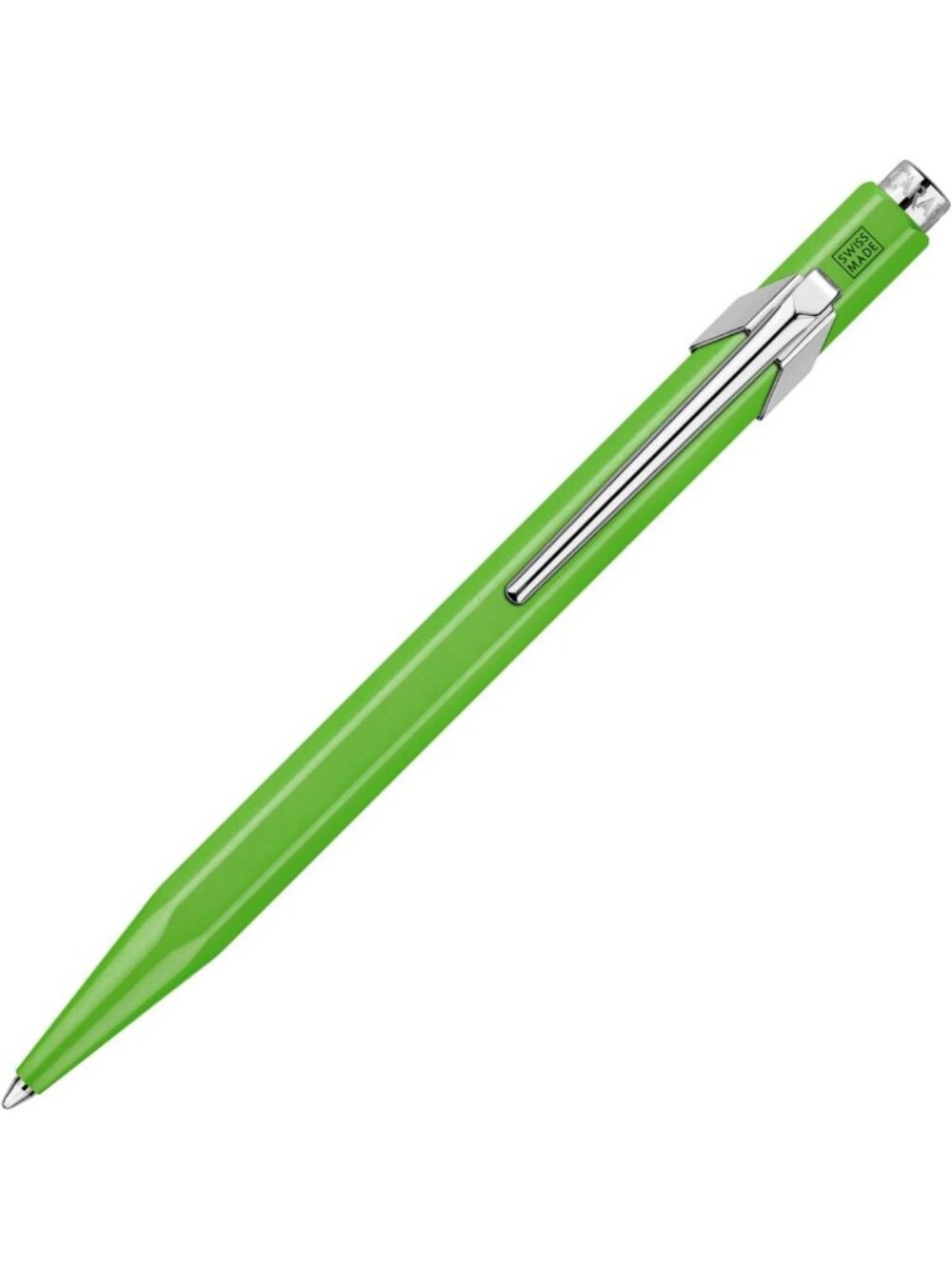 Vibrant Fluo Yellow-Green Ballpoint Pen | Smooth Writing, Stylish Design